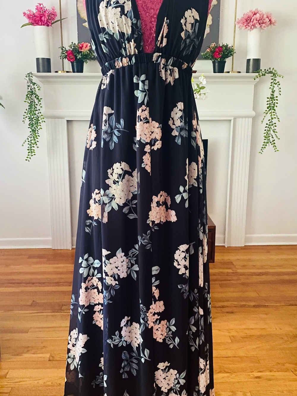 Show Me Your Mumu Black Floral Print maxi dress - Picture 4 of 6